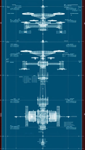 A Blueprint Of A Large Airplane Is Displayed On A Piece Of Paper