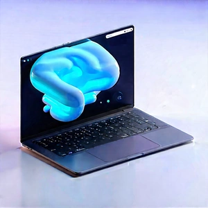 Laptop With Streaming Content With Laptop Computer