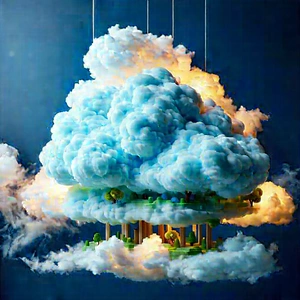 Cloud Computing Visualization With Image, There