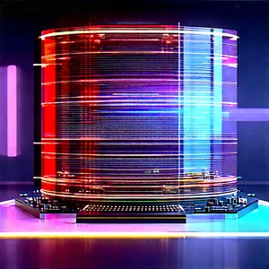 Entertainment Technology In Manufacturing Facility With Large, Colorful,