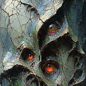 Abstract Concept Art: Macro view of textural detail