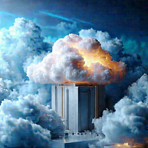 Cloud Computing Visualization With Image, There