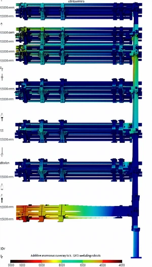 The Image Is A 3d Model Of A Metal Structure, Possibly A Bridge Or A Building