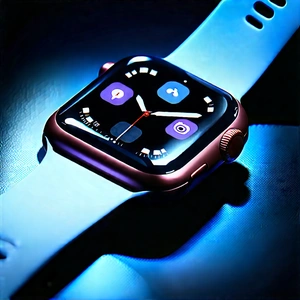 Smart Watch With User Interface With Watch Displayed