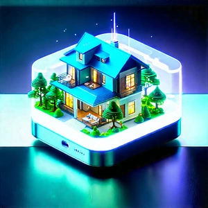 Smart Home Device With Holographic Display With Small Model