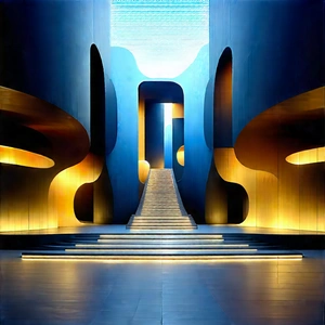 Futuristic Innovation Hub With Large, Modern