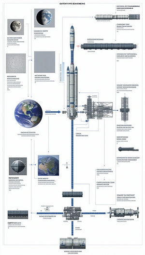 The Image Is A Diagram That Shows The Relationship Between A Space Shuttle And The Earth