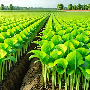 Agricultural Technology In Manufacturing Facility With Large Field