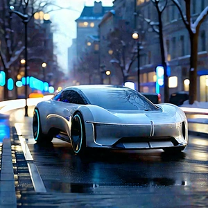 Innovative Electric Vehicle Design With Futuristic Driving