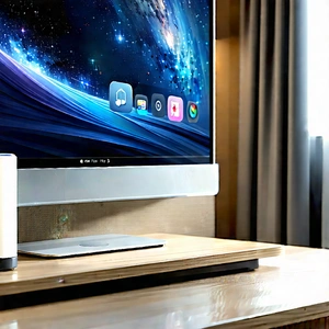 Smart Home Device With Streaming Content With Large Flat