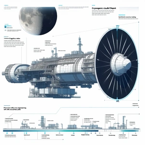 A Large Spacecraft Is Shown In A Diagram, With Various Parts Labeled