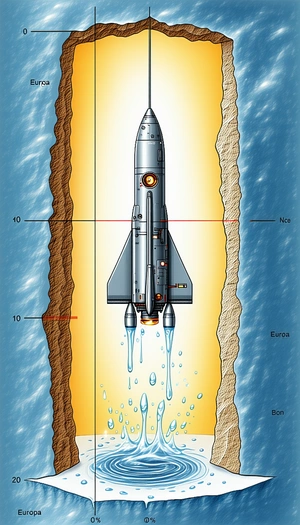 rocket shown cartoon-like manner