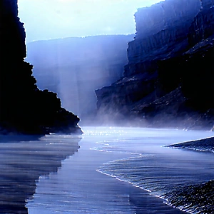 Nature Long Exposure Photography: Mist Over Canyon Floor With Beautiful Landscape