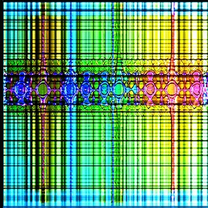 The Image Is A Colorful, Abstract Art Piece Featuring A Variety Of Shapes And Colors