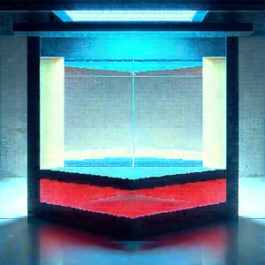Futuristic Research Laboratory With Large, Multi-colored