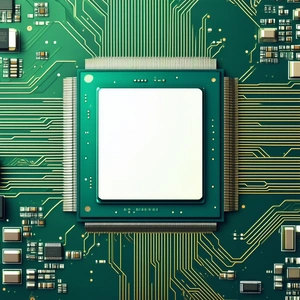 Tech Octane Render: Close-up of microprocessor