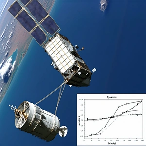 A Space Shuttle Being Towed By A Large Satellite