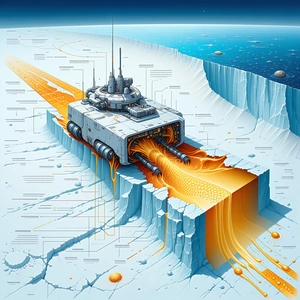 A Futuristic Spacecraft With A Long