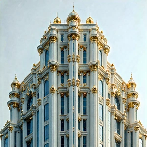 Urban Stock Photography: Skyscraper With Ornate Details With Large, Ornate