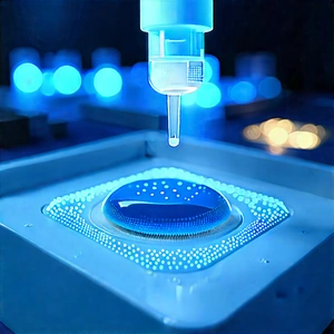 Healthcare Technology In Research Center With Blue Light