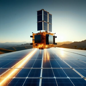 A Large Satellite Dish, Which Is A Part Of A Solar Panel System