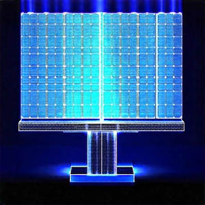 Solar Panel With Holographic Projection With Large Blue