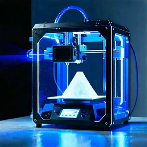 3d Printer With Laser Scanning With Blue Printer