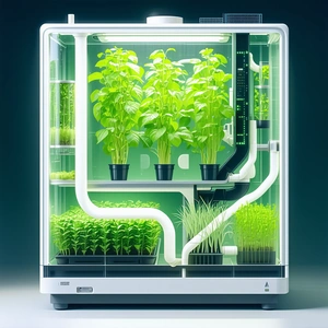 A Greenhouse With A Variety Of Plants Inside