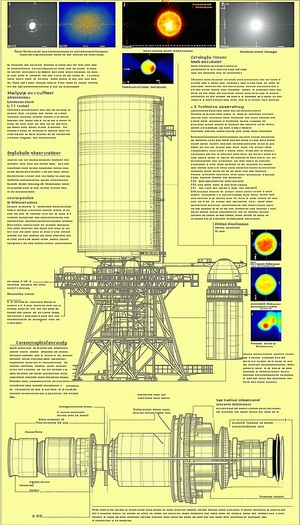 The Image Is A Yellow Page From A Book, Featuring A Large Structure With A Dome On Top