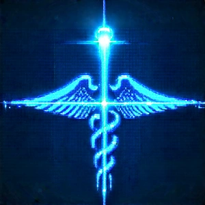 Innovative Medical Technology (design:1.48) With Blue White