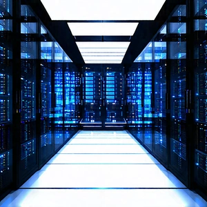 (futuristic:1.4) server room
