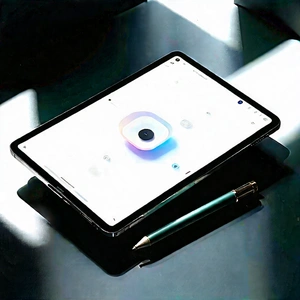 Tablet With User Interface With Black Tablet