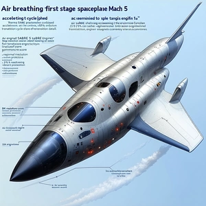 A Large Silver Airplane Is Shown In A Diagram, With Its Various Parts Labeled