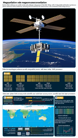 The Image Is A Diagram Showing The Different Components Of A Satellite