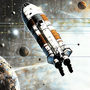 image, there space shuttle flying