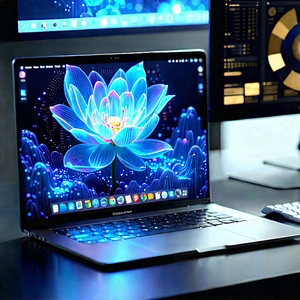 Laptop With Streaming Content With Laptop Computer