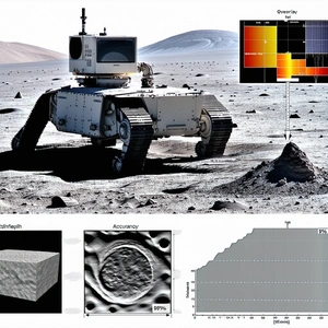 A Robotic Vehicle, Possibly A Rover, On A Rocky Surface