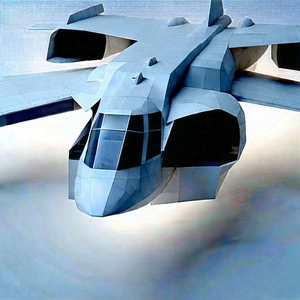 Aerospace Technology In Tech Office With Blue Model