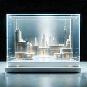 Educational Technology In Research Center With Model City