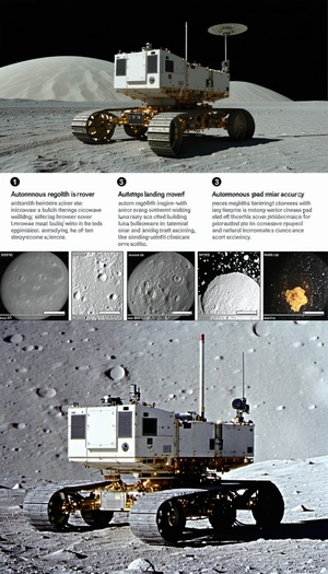 white spacecraft shown series images