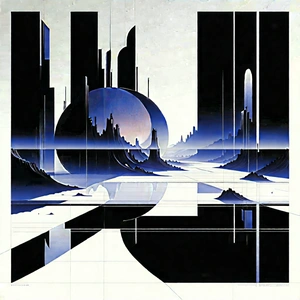 Futuristic digital workspace