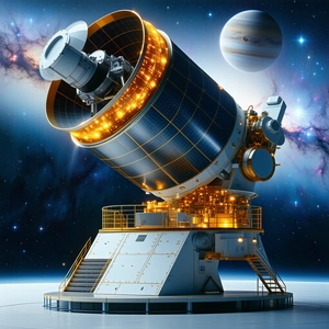 large spacecraft, possibly satellite space