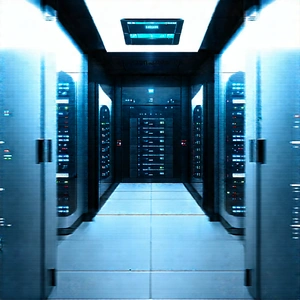 Futuristic Server Room With Image, There