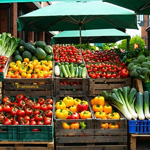 Urban Unreal Engine: Urban farmers market scene