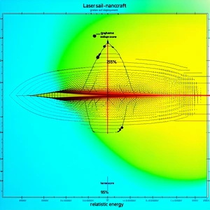 A Graph With A Red Line That Represents The Energy Of A Laser Sail Nanocraft