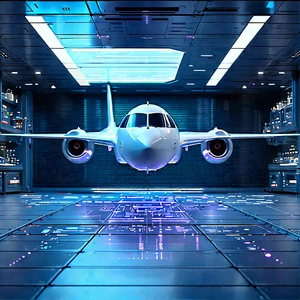 Aerospace Technology In Modern Laboratory With Large White