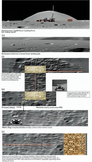 The Image Is A Diagram Showing The Process Of A Rover Moving Across The Surface Of A Planet