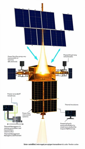 The Image Is A Diagram Of A Spacecraft, Showing The Various Components And Their Functions
