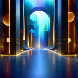 Futuristic Tech Startup Office With Image, There