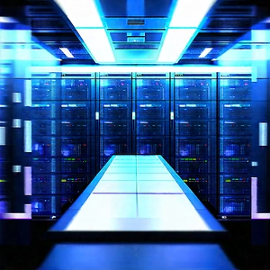 Futuristic Server Room With Image, There